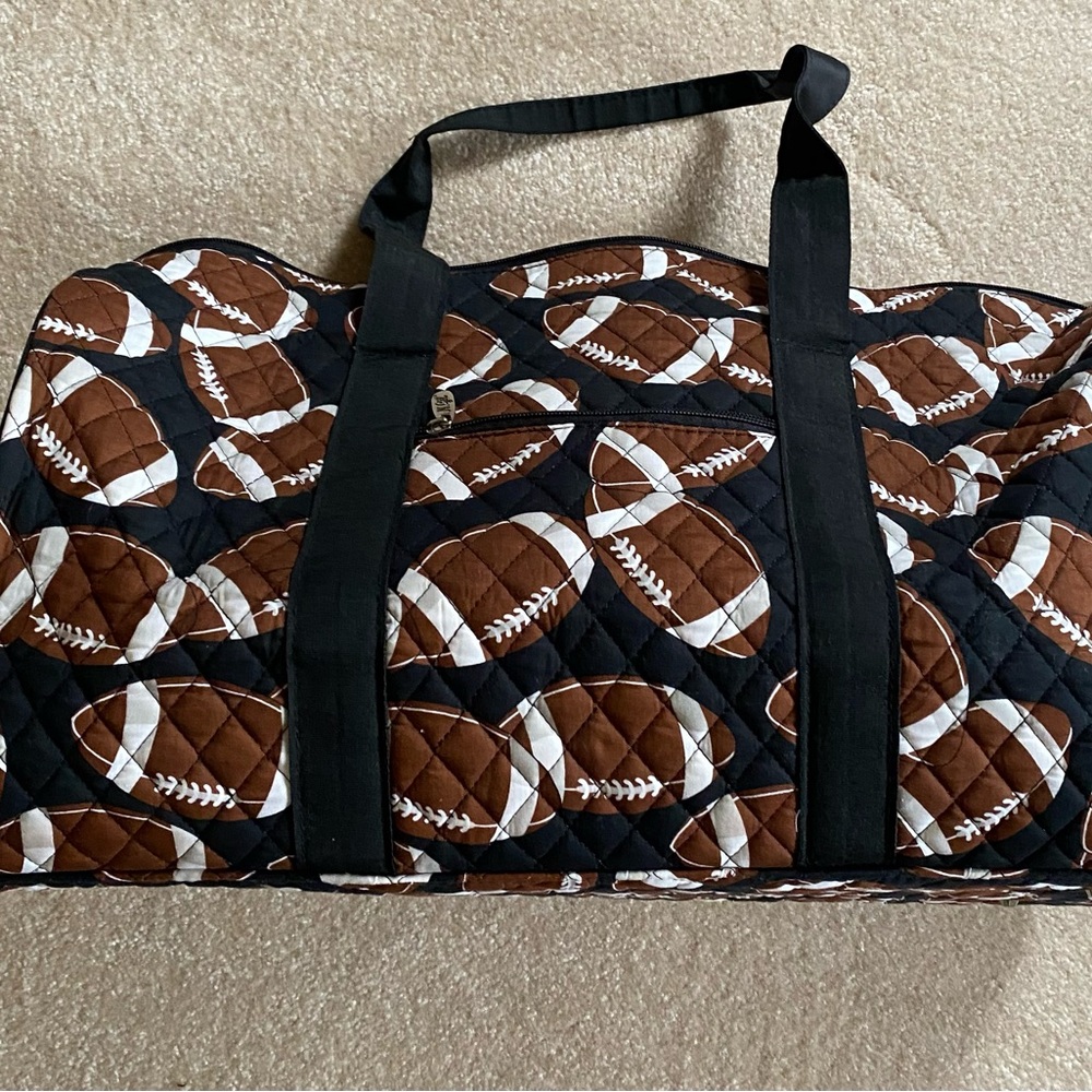Football Themed Quiltee Duffel Bag